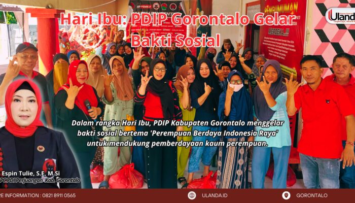 Hari Ibu: PDIP Gorontalo Gelar Bakti Sosial untuk Perempuan