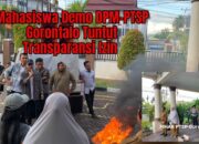 Mahasiswa Demo DPM-PTSP Gorontalo Tuntut Transparansi Izin