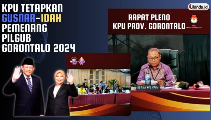 KPU Tetapkan Gusnar-Idah Pemenang Pilgub Gorontalo 2024