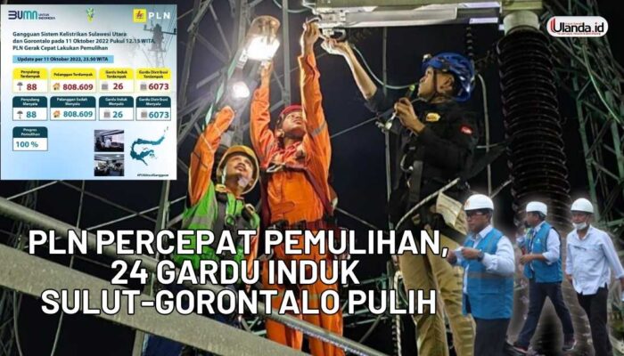 PLN Gerak Cepat, 24 Gardu Induk Sulut-Gorontalo Pulih