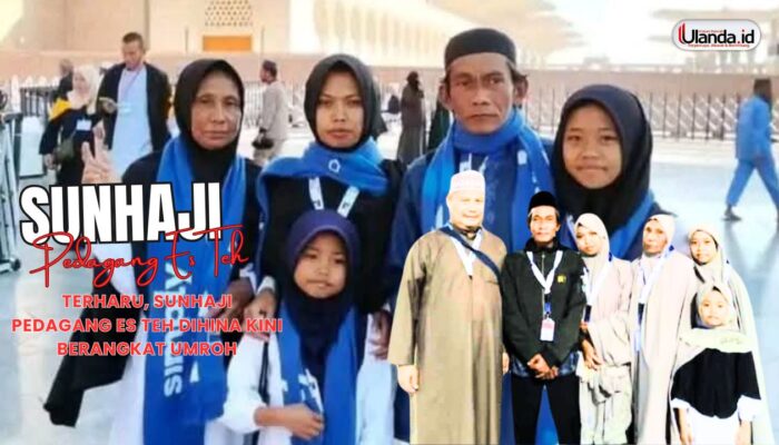 Terharu, Sunhaji Pedagang Es Teh Dihina Kini Berangkat Umroh