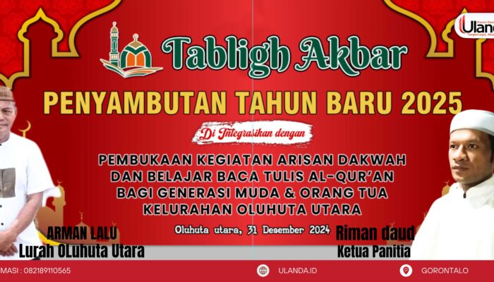 Tahun Baru 2025, Generasi Muda Oluhuta Utara Gelar Tablig Akbar