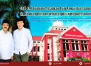 SAH! KPU Boalemo Tetapkan Rum Pagau dan Lahmudin Hambali sebagai Bupati dan Wakil Bupati Terpilih Pilkada 2024