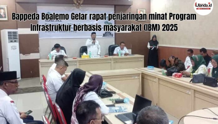 Bappeda Boalemo Gelar rapat penjaringan minat Program Infrastruktur berbasis masyarakat (IBM) 2025