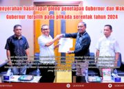 KPU Serahkan Hasil Pleno Penetapan Gubernur dan Wakil Gubernur Pilkada 2024 ke DPRD