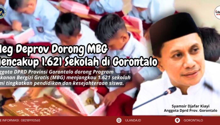 Aleg Deprov Dorong MBG Mencakup 1.621 Sekolah di Gorontalo