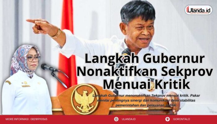 Langkah Gubernur Nonaktifkan Sekprov Menuai Kritik