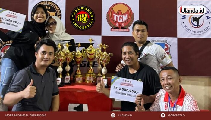 Kejuaraan Taekwondo Walikota Manado Cup 2025, 70 Medali Sukses Dibawa Pulang Kontingen Gorontalo