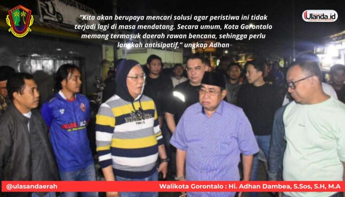 Wali Kota Tinjau Lokasi Longsor di Talumolo, Janji Cari Solusi