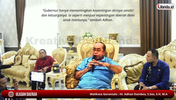 Adhan Dambea: Gubernur Gusnar Ismail Dungu, Tak Mampu Perjuangkan Gorontalo di RUPS-LB BSG