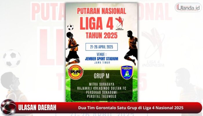 Dua Tim Gorontalo Satu Grup di Liga 4 Nasional 2025