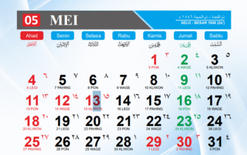 Kalender Mei 2025. 29 Mei 2025 libur apa? cek kalender bulan ini dan tanggal merahnya