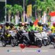Sejumlah pengemudi ojek online melakukan pawai saar berunjuk rasa di Kota Serang, Banten, Kamis (19/9/2024). ANTARA FOTO/Muhammad Bagus Khoirunas/YU