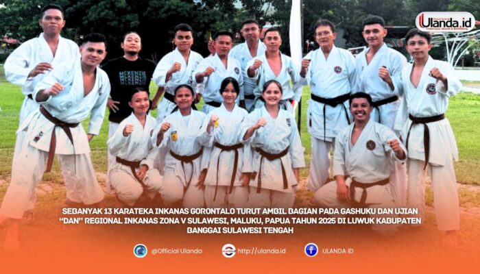 13 Karateka INKANAS Gorontalo Ikut Gashuku dan Ujian “DAN” Regional Zona V 