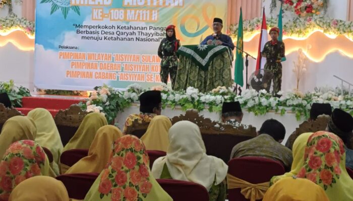 Wakil Ketua PWM Sulteng Mustamin Idris saat memberikan sambutan.