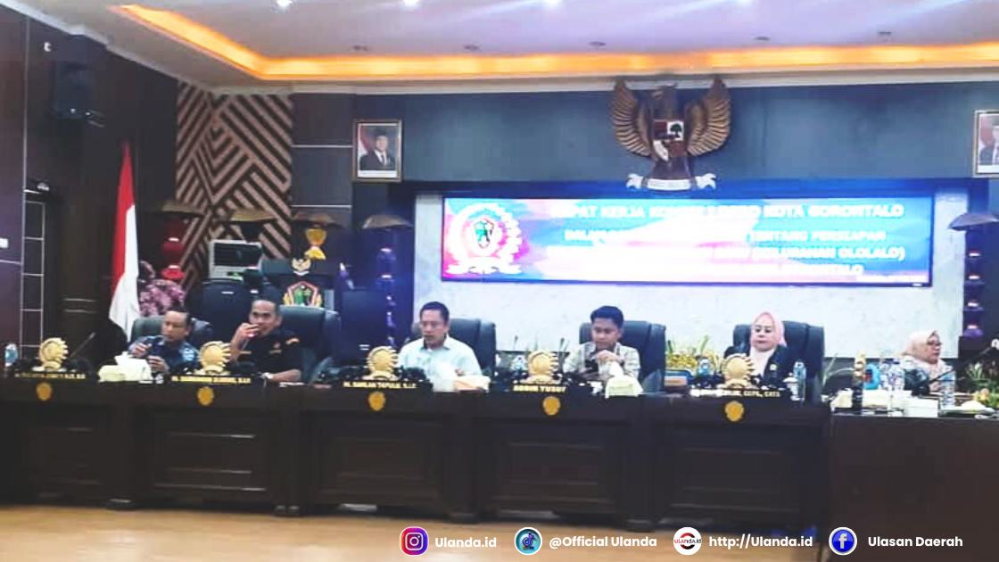 Komisi I DPRD Kota Gorontalo rapat kerja bersama sejumlah OPD, membahas rencana pemekaran Kelurahan Ololalo, Selasa (27/5/2025)