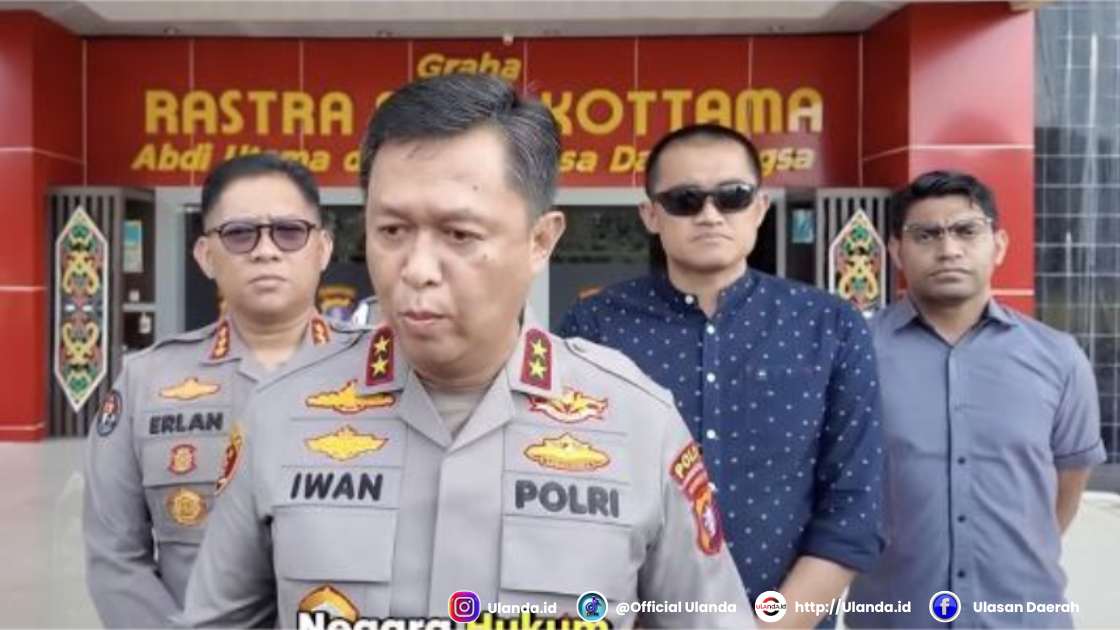 Kapolda Kalimantan Tengah Irjen Iwan Kurniawan dalam tangkapan video ketika memberi keterangan pers tentang penyegelan PT BAP oleh Grib Jaya Kalteng, 2 Mei 2025. (Instagram/Polda Kalteng)