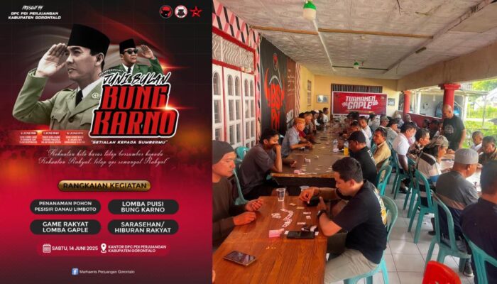 Peringati Bulan Bung Karno 2025, DPC PDIP Gorontalo Gelar Penghijauan dan Lomba Puisi