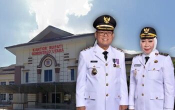 Bupati dan wakil bupati Gorontalo Utara periode 2025 - 2030 (fhoto:dok.ulanda)