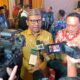 Sekretaris Daerah Provinsi Gorontalo, Sofian Ibrahim yang didampingi Ketua Umum KTNA Ir. H. Mohammad Yadi Sofyan Noor dan kepala dinas pertanian provinsi gorontalo Muljady Mario