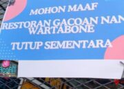 pengumuman terkait ditutupnya mie gacoan kota gorontalo