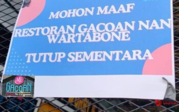 pengumuman terkait ditutupnya mie gacoan kota gorontalo