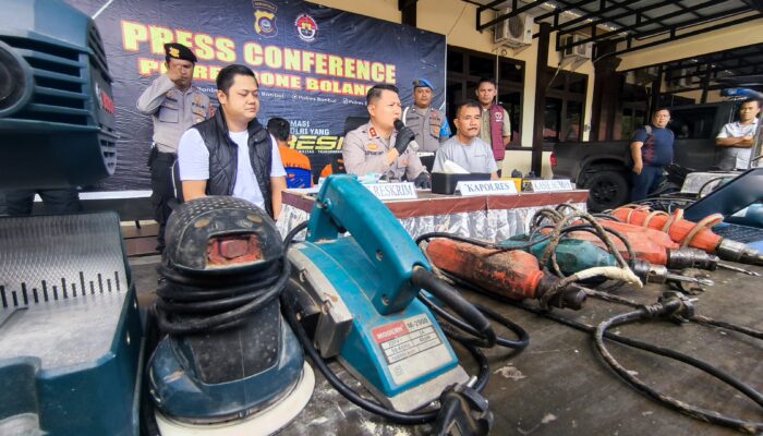 Polres Bone Bolango Berhasil Amankan Pencuri Spesialis Rumah Warga