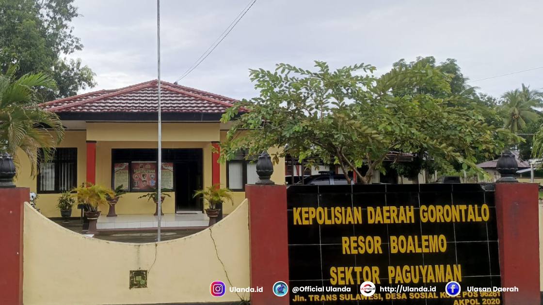 penampakan kantor polsek paguyaman yang diduga dicatut oleh leasing untuk menarik mobil warga