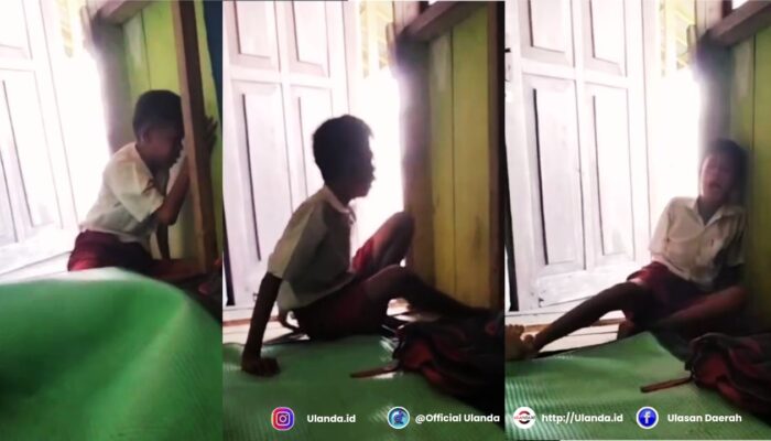 Viral! Anak di Wakai Menangis Ingin Seragam Sekolah, Ayah Lumpuh dan Tak Mampu Membeli