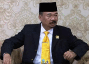 Ketua DPRD Provinsi Gorontalo Thomas Mopili saat menghadiri pelantikan Bupati dan Wakil bupati kabupaten gorontalo utara