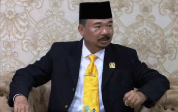 Ketua DPRD Provinsi Gorontalo Thomas Mopili saat menghadiri pelantikan Bupati dan Wakil bupati kabupaten gorontalo utara