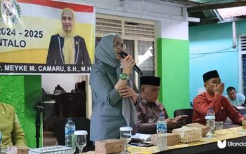 Anggota DPRD Provinsi Gorontalo, Meyke M. Camaru, melaksanakan agenda reses masa sidang ketiga tahun 2024–2025 di Kelurahan Leato Selatan, Kamis, 26/6 (fhoto: dok.Ulanda.id)