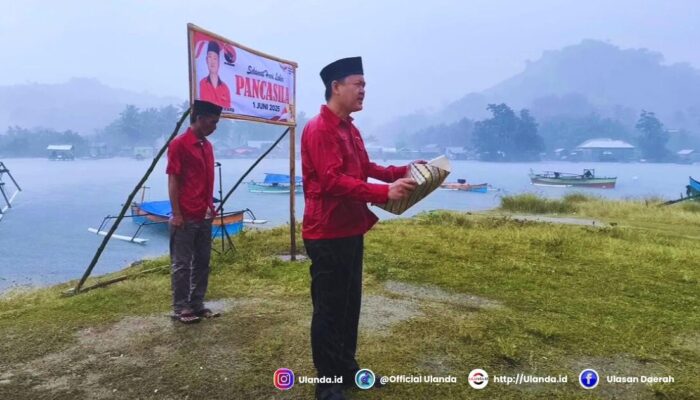 Meski Badai Dan Cuaca Extrim, Pdip Dulupi Hikmat, Gelar Upacara Hari Lahir Pancasila