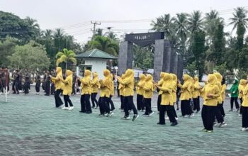 Komando Resor Militer (Korem) 133 nani Wartabone kembali hidupkan senam sehat (foto.Ist)