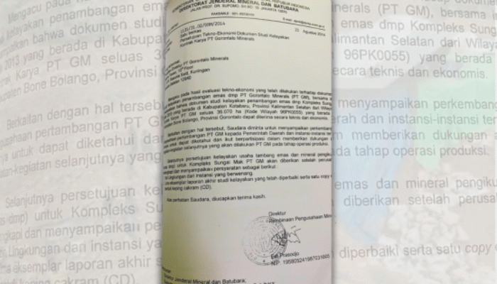Diduga Ada Cacat Administratif, Izin Tambang PT Gorontalo Mineral Dipertanyakan