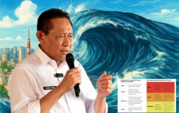 Gubernur Gorontalo Gusnar Ismail meminta pertama kepada seluruh warga masyarakat yang berada di sepanjang pantai Teluk Temini, Gorontalo ini, untuk waspada. Untuk waspada tapi tidak perlu panik. (Foto: Ist/Ulanda.id)