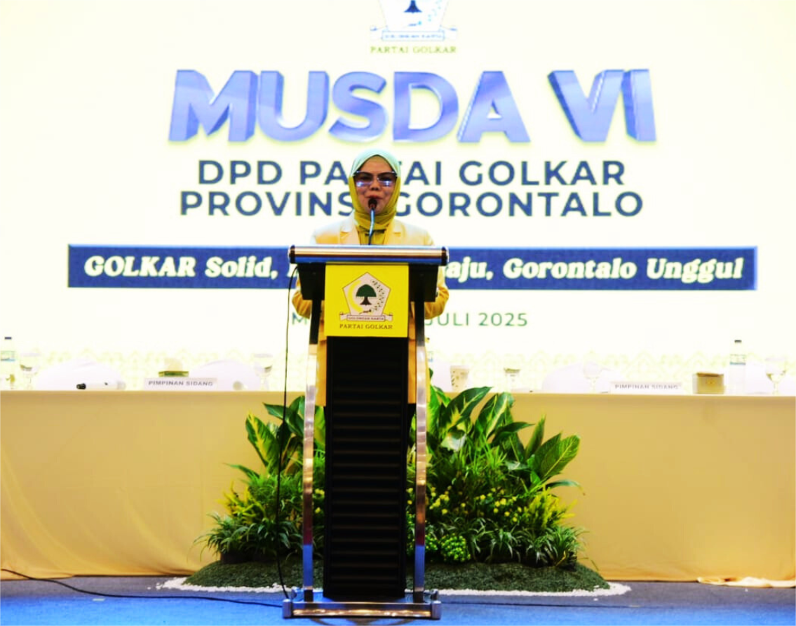 Idah Syahidah resmi terpilih sebagai Ketua DPD Partai Golkar Provinsi Gorontalo periode 2025–2030. (Foto: Dok. Ulanda.id)