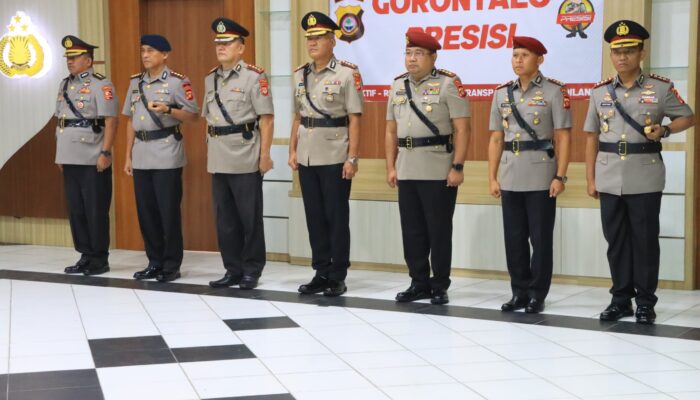 Polda Gorontalo Serah Terima Jabatan PJU