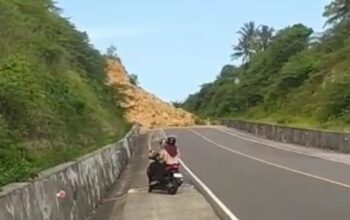 Longsor di Jalan Gorontalo Outer Ring Road Lumpuhkan Arus Lalu Lintas