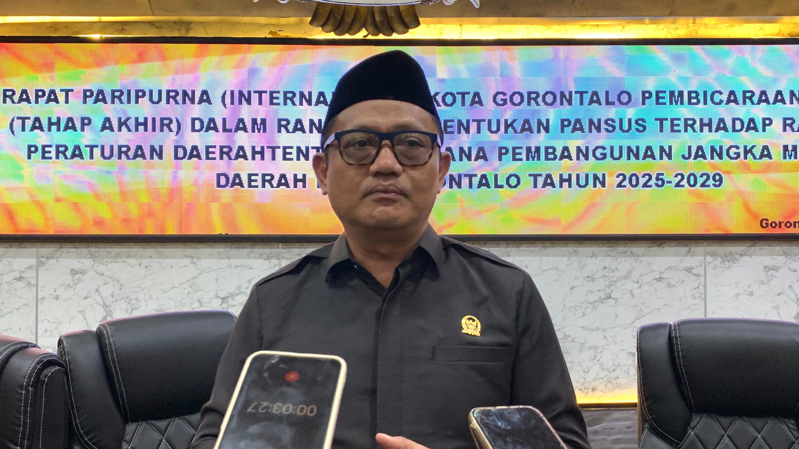 Ketua DPRD Kota Gorontalo, Irwan Hunawa (Foto:Novita/Ulanda.id)