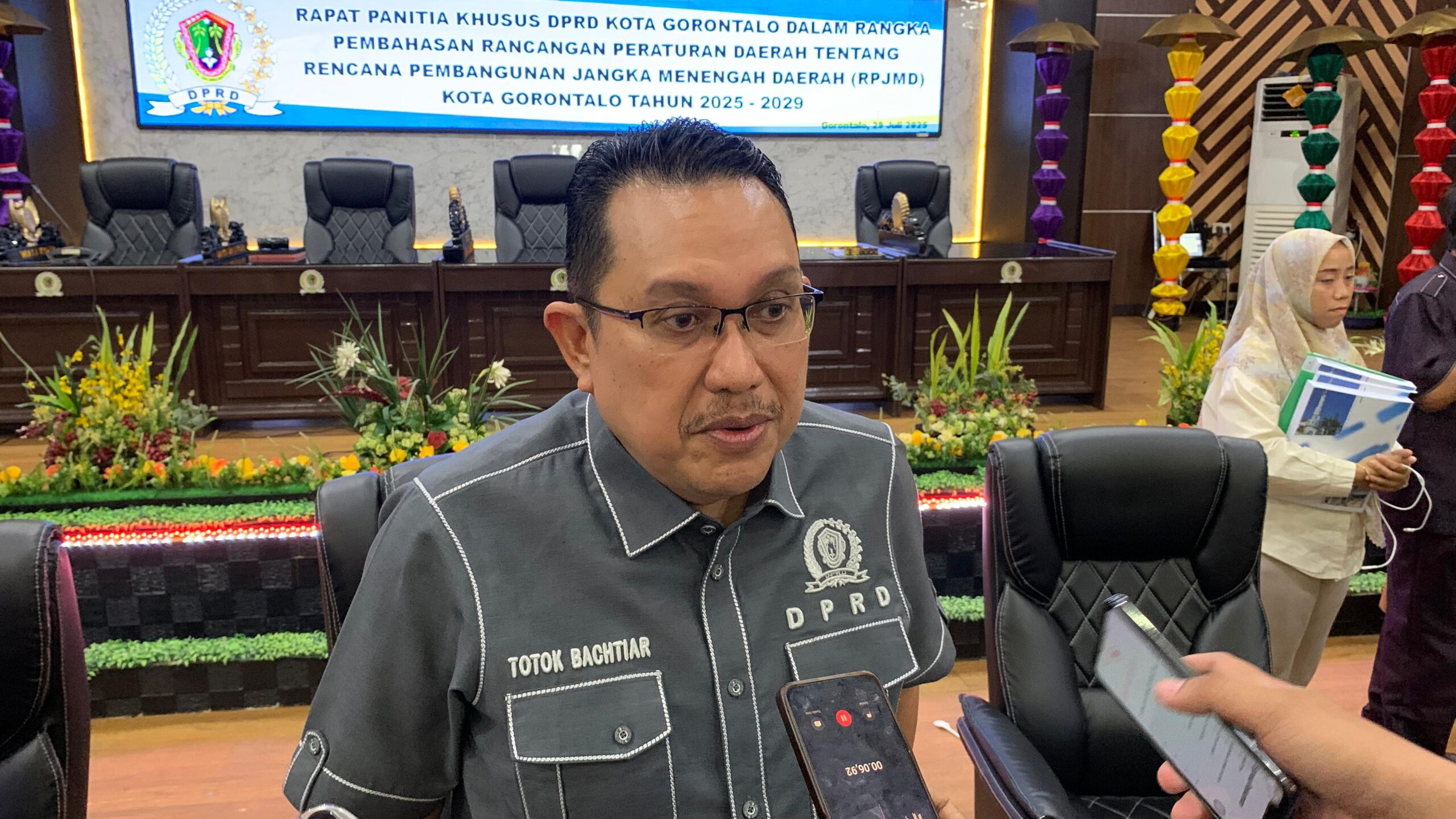 Totok Bachtiar Wakil Ketua Pansus RPJMD Dprd Kota Gorontalo (Foto: Novita/Ulanda.id)