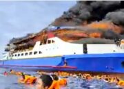 KM Barcelona 5 Terbakar di Perairan Sulut, Tiga Penumpang Meninggal, Ratusan Dievakuasi