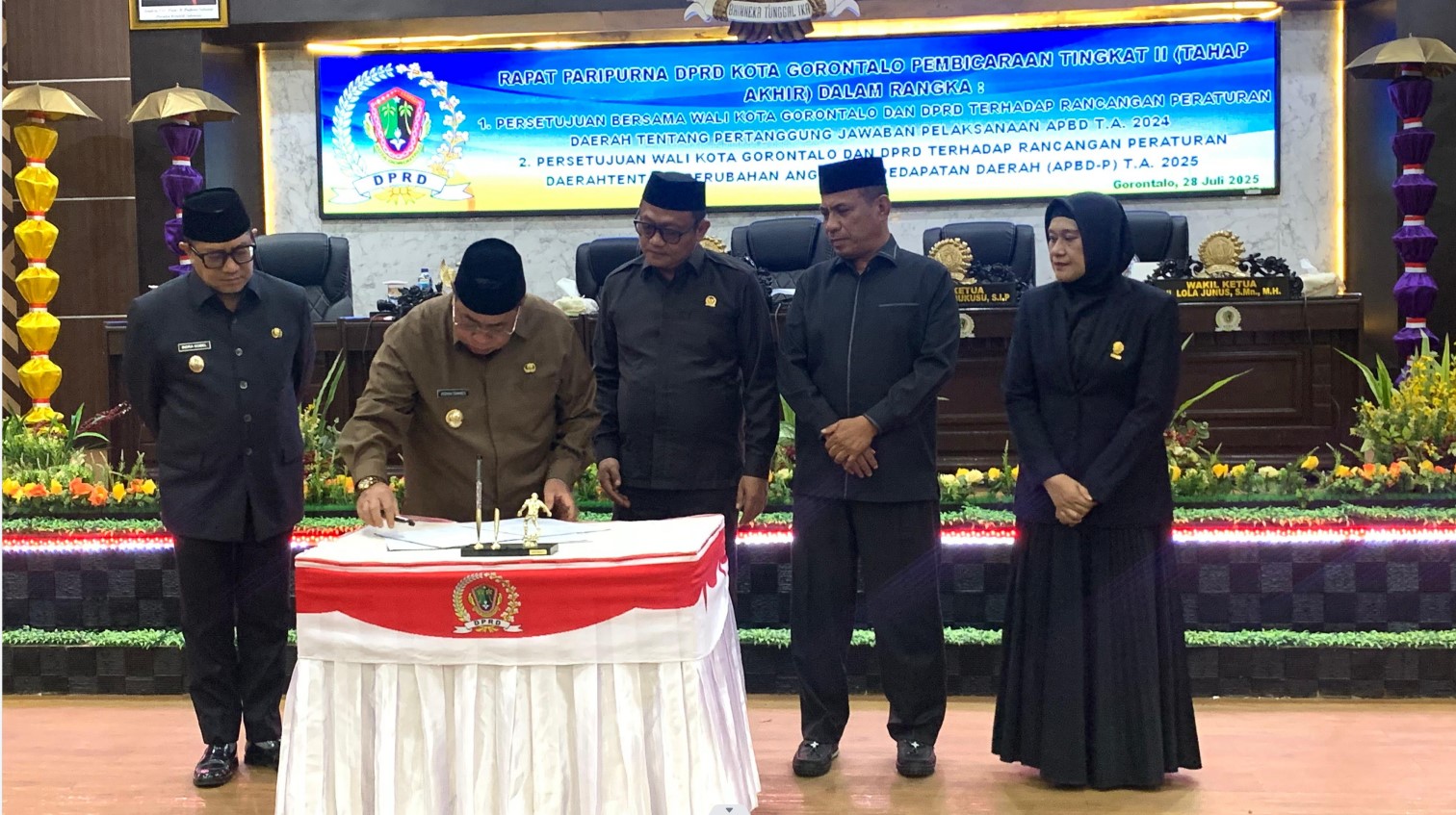 DPRD Kota Gorontalo Gelar Rapat Paripurna Tahap Akhir, APBD-P 2025