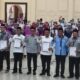 Wakil Ketua DPRD Provinsi Gorontalo, La Ode Haimudin, menyambut kepulangan jemaah haji Kloter 32 asal Kota Gorontalo, Kabupaten Boalemo, Pohuwato, dan Gorontalo Utara (Foto.Ist/Ulanda.id)
