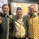 Wali Kota Adhan Dambea (tengah) bersama kapolres gorontalo kota lama dan baru pada acara pisah sambut kapolres, Minggu, 6 juni 2025 (foto : Ist / Ulanda.id)