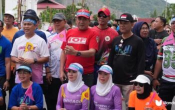 Wakil Ketua Deprov Gorontalo Sulyanto Pateda, menghadiri kegiatan pencanangan Pariwisata Gorontalo BERSINAR (Bersih Tanpa Narkoba), Minggu, 6/7 (Foto.Ist)