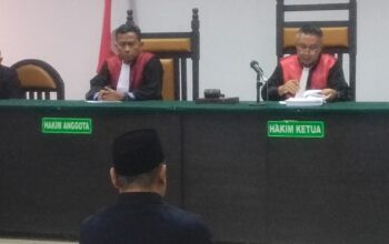 Mantan Bupati Bone bolango Hamim Pou di Vonis Bebas (Foto. Ist.Fazrian/Ulanda.id)