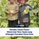 mendes yandri panen melon dan telur ayam, Senin, 21/7 (Foto: Player Mendes)