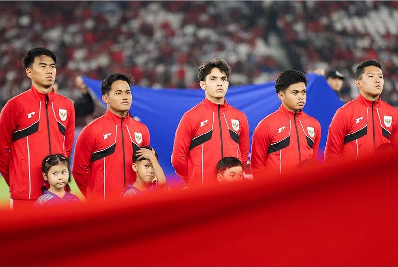 Timnas Indonesia U-23 saat melawan Malaysia U-23 di Piala AFF U-23 2025. (c) Bola.net/Abdul Aziz