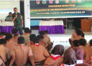 TMMD Ke-125 Gorontalo Tanamkan Wawasan Kebangsaan di SMPN 1 Kabila Bone